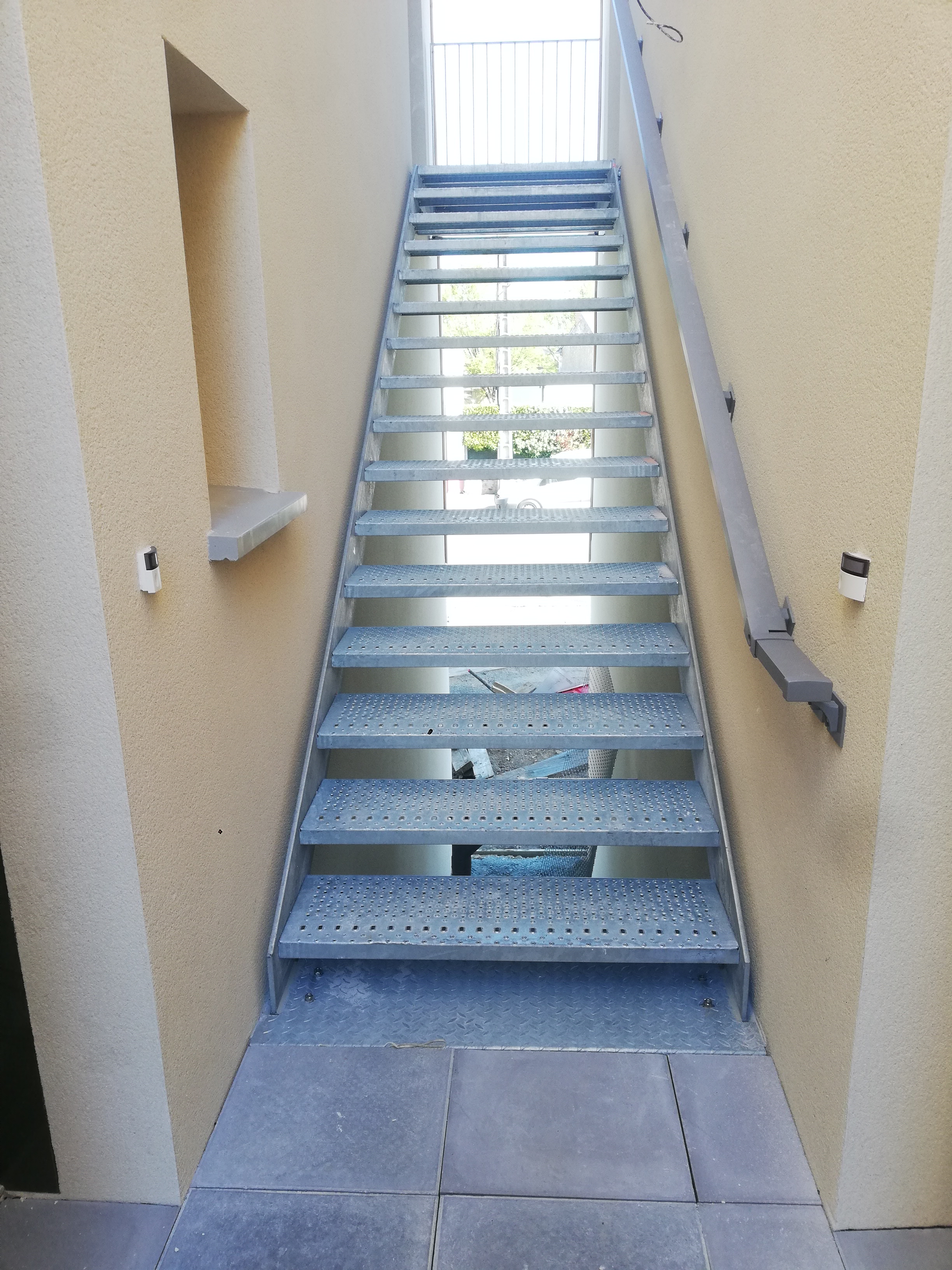 Escalier métallique intérieur
